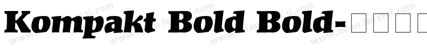 Kompakt Bold Bold字体转换